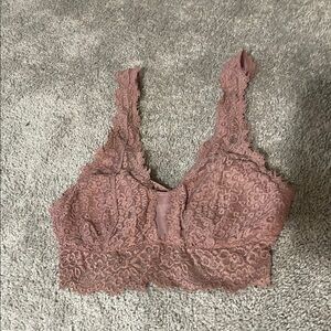 Aerie Lace Bralette in Dusty Pink
